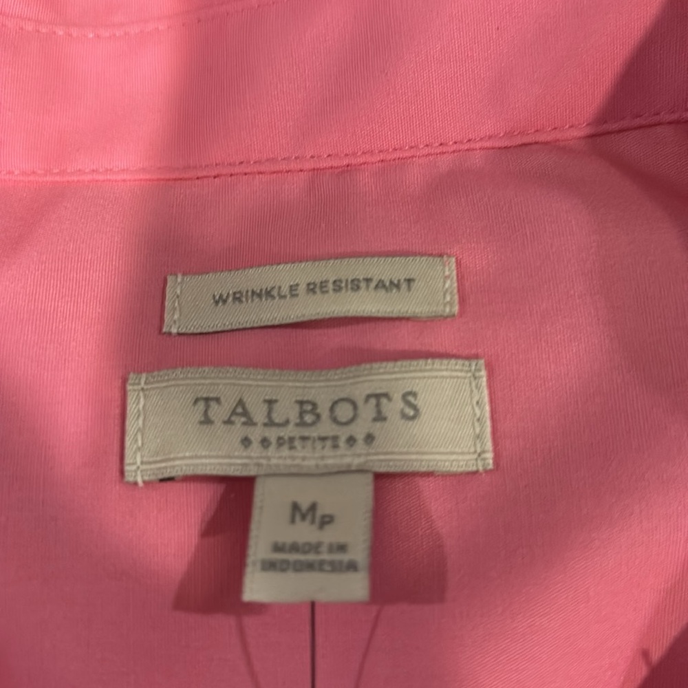 NWT Talbots Sleeveless Button Shirt Size MP - Picture 4 of 4